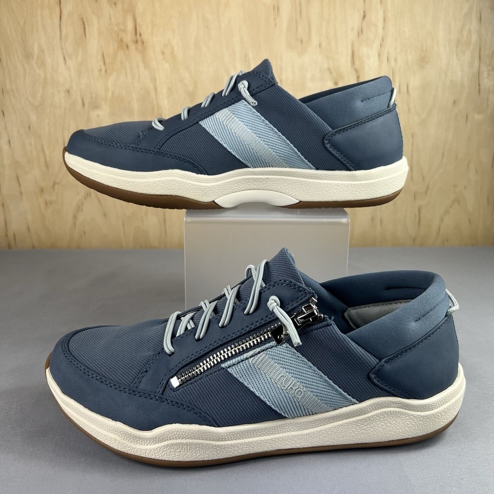Ryka Carefree Zip Women's Size 9M Flintstone Blue Fashion Sneakers Comfort